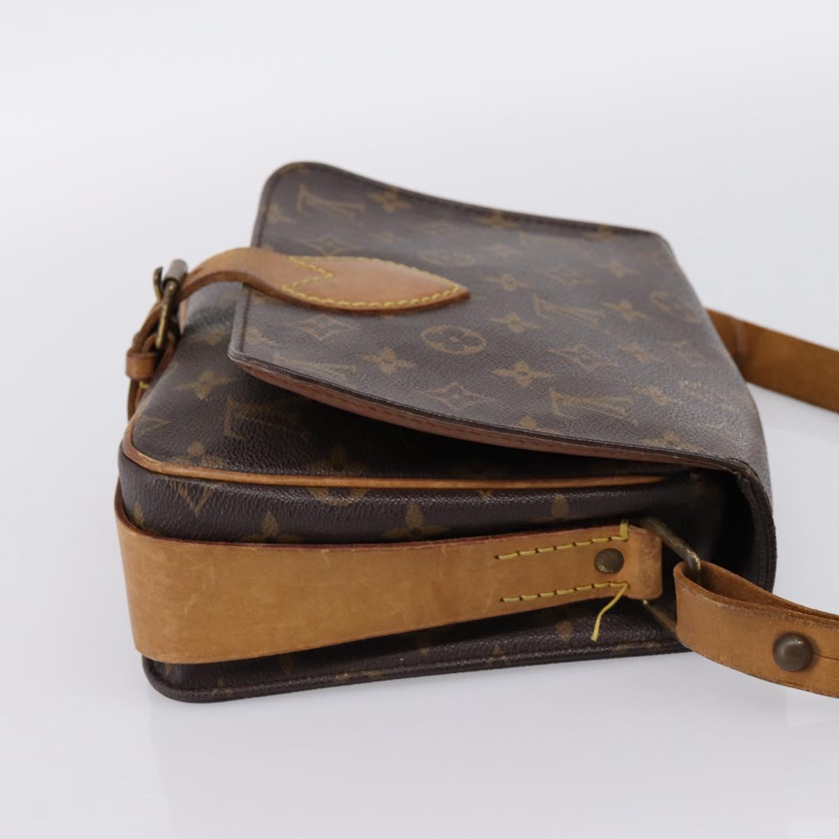 LOUIS VUITTON Monogram Cartouchiere MM Shoulder Bag M51253 LV Auth 203429