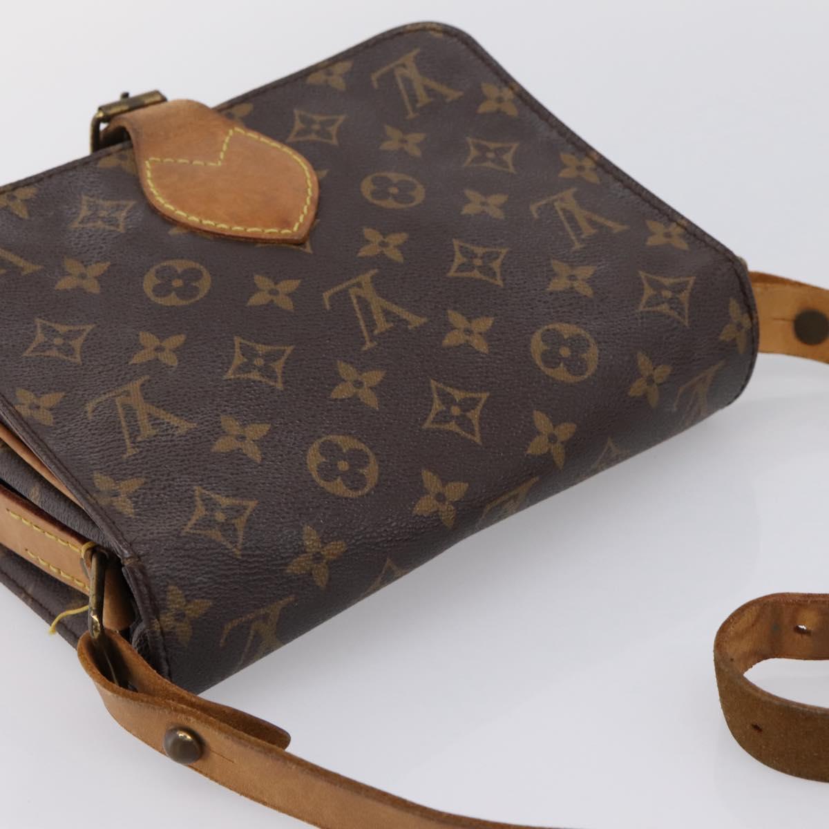 LOUIS VUITTON Monogram Cartouchiere MM Shoulder Bag M51253 LV Auth 203429