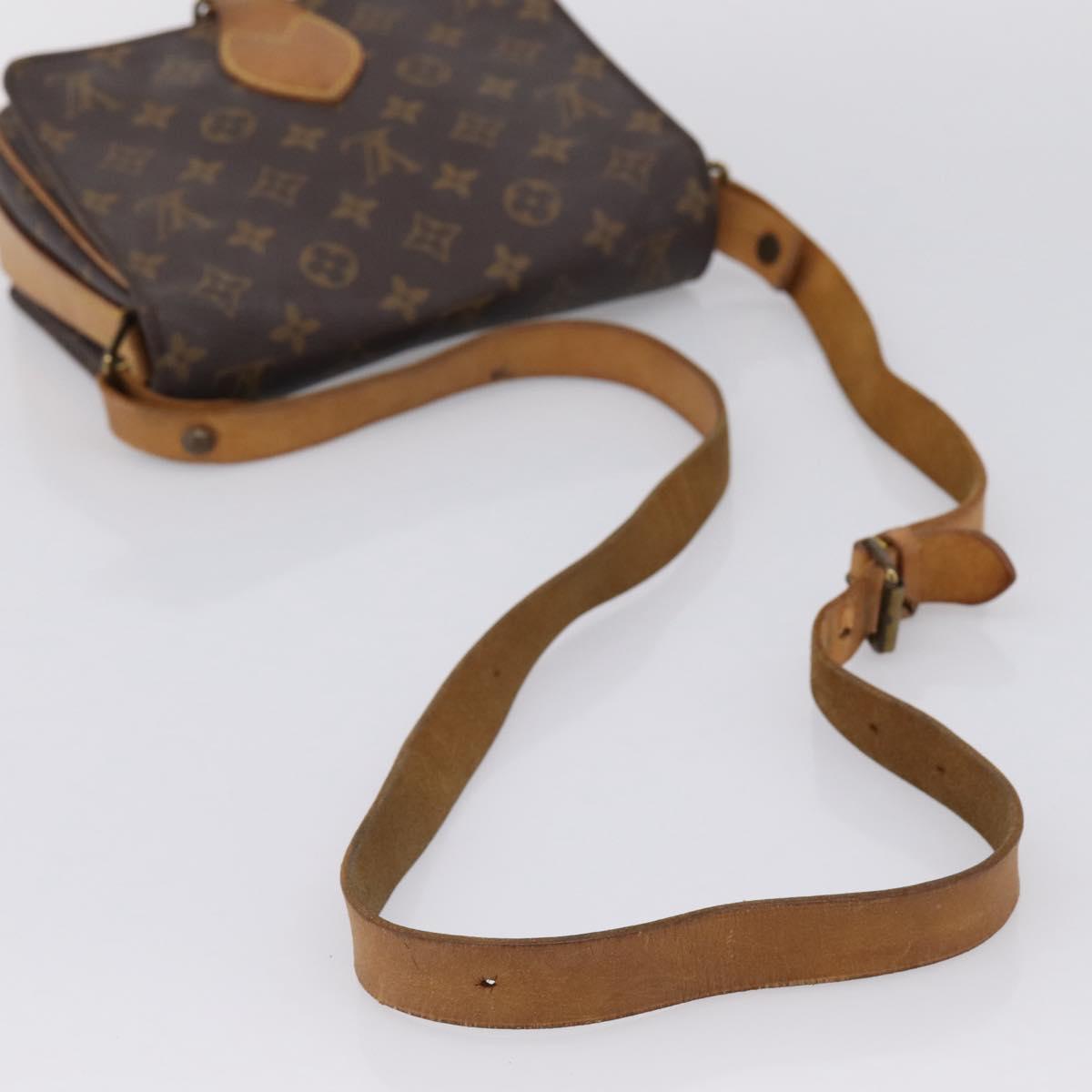LOUIS VUITTON Monogram Cartouchiere MM Shoulder Bag M51253 LV Auth 203429