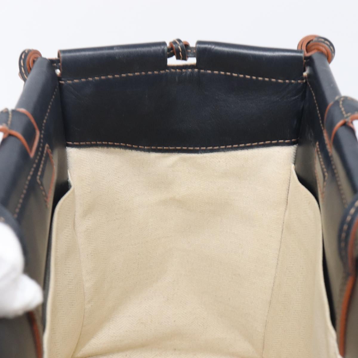 LOEWE Cushion Tote Bag Canvas Beige Auth 203445V