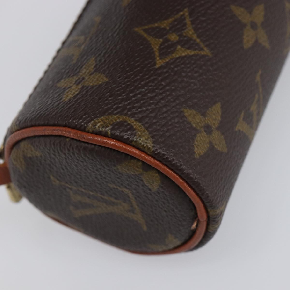 LOUIS VUITTON Monogram Papillon Pouch LV Auth 203449
