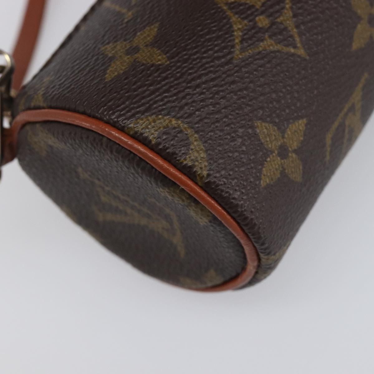LOUIS VUITTON Monogram Papillon Pouch LV Auth 203449