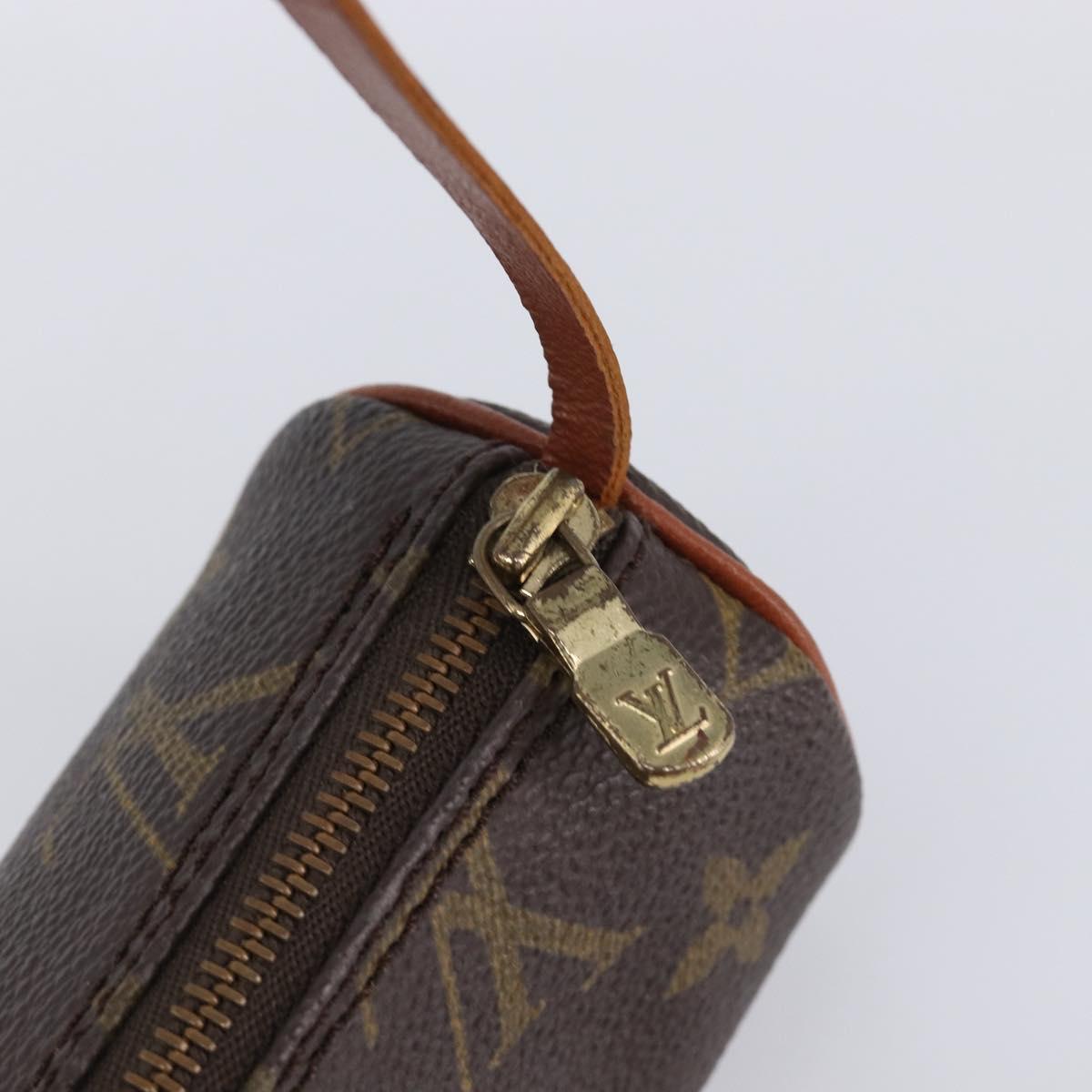 LOUIS VUITTON Monogram Papillon Pouch LV Auth 203449