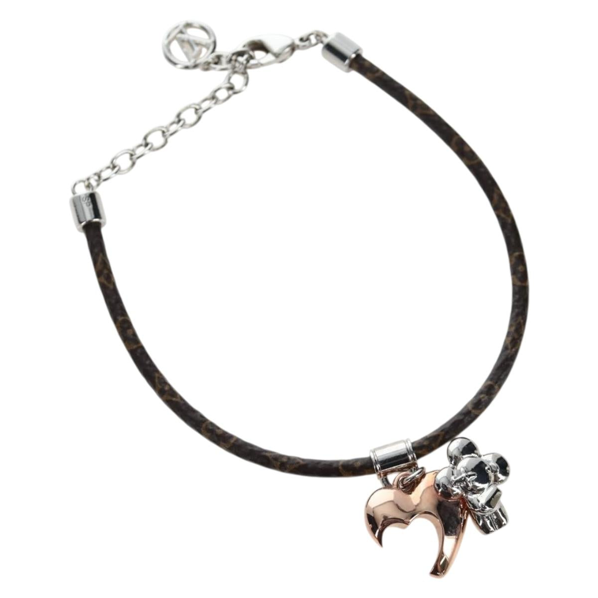 LOUIS VUITTON Monogram Vivienne Bracelet M8424Z LV Auth 203451V