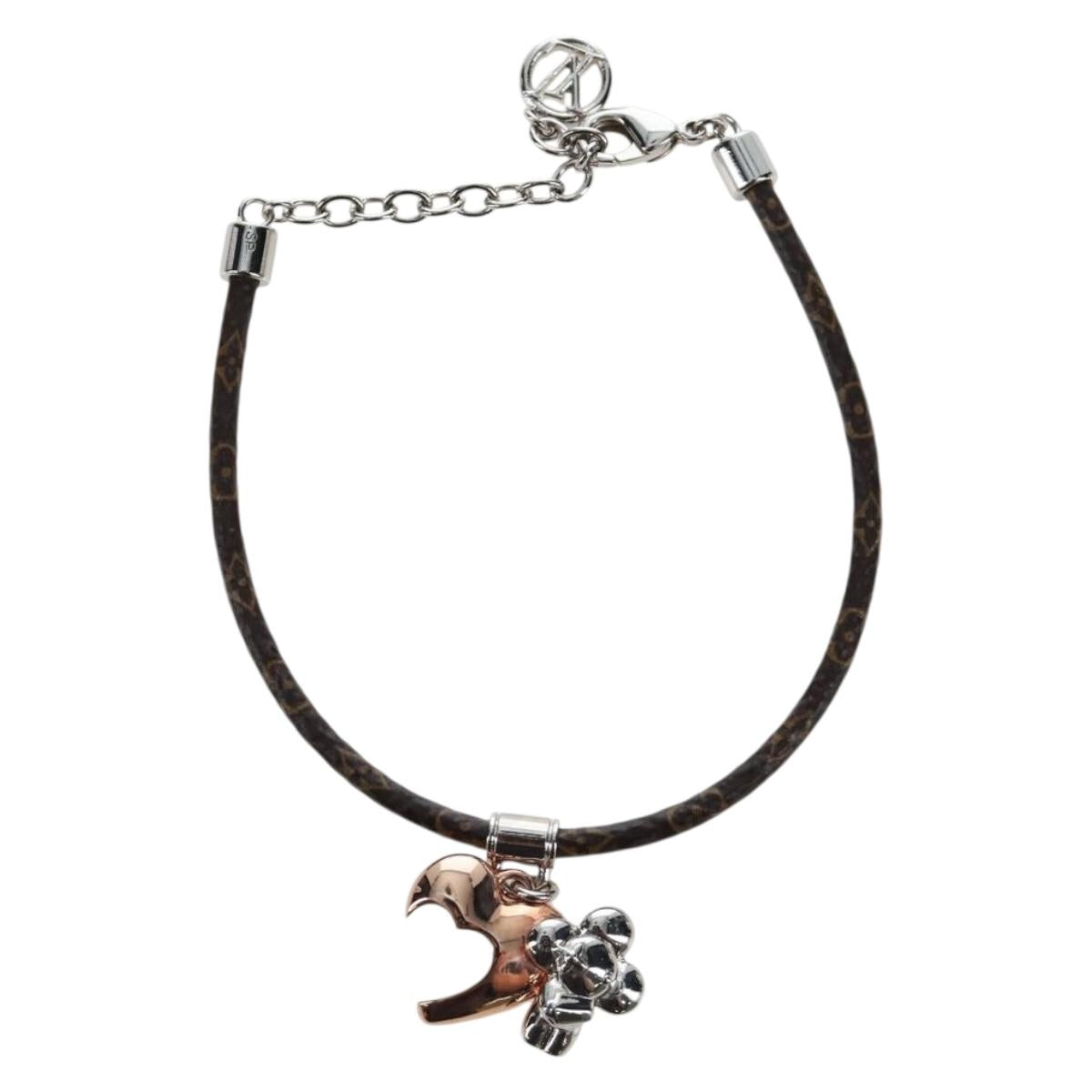 LOUIS VUITTON Monogram Vivienne Bracelet M8424Z LV Auth 203451V