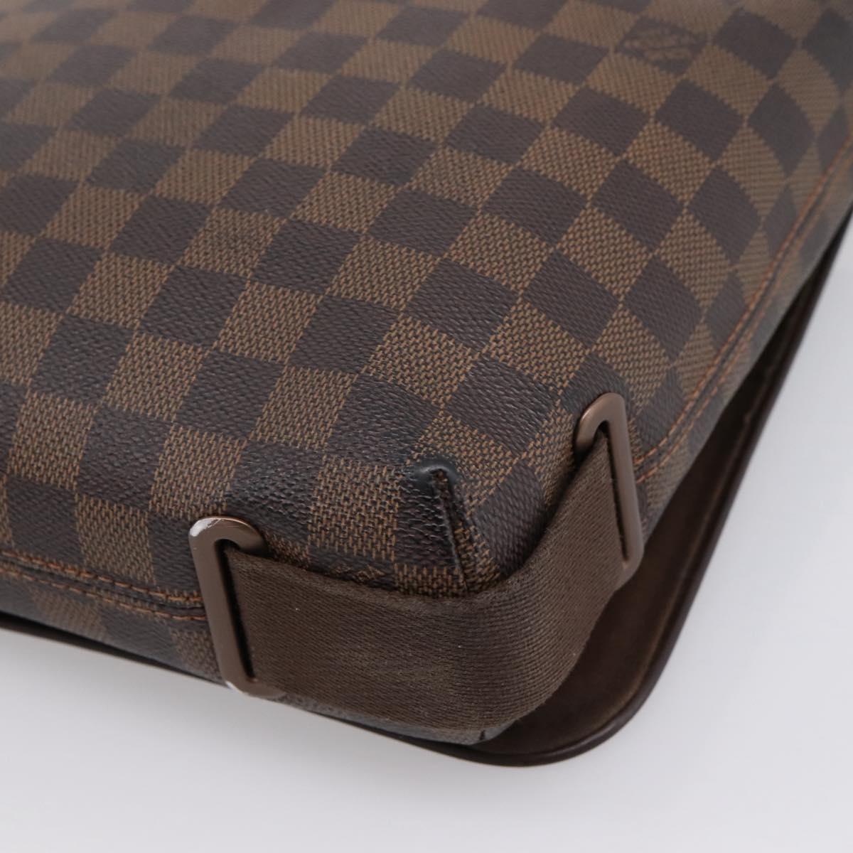 LOUIS VUITTON Damier Ebene Brooklyn PM Shoulder Bag N51210 LV Auth 203460