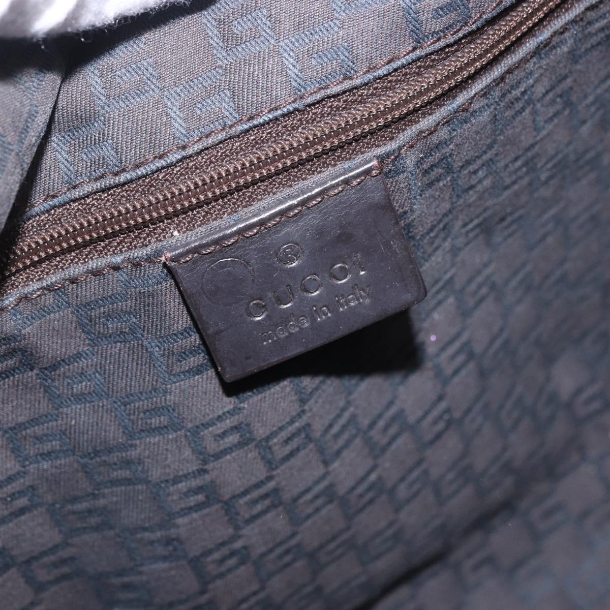GUCCI GG Canvas Shoulder Bag Brown 105649 Auth 203464