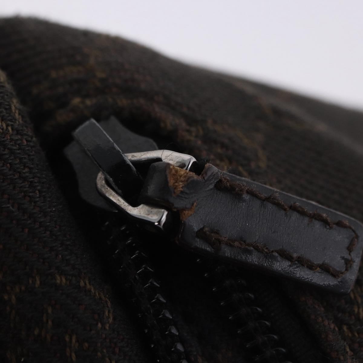 GUCCI GG Canvas Shoulder Bag Brown 105649 Auth 203464