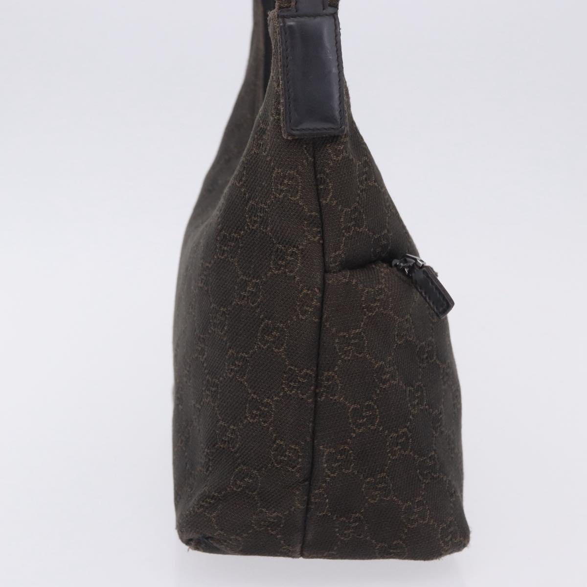 GUCCI GG Canvas Shoulder Bag Brown 105649 Auth 203464
