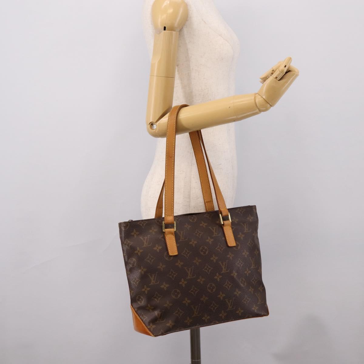 LOUIS VUITTON Monogram Cabas Piano Tote Bag M51148 LV Auth 203474