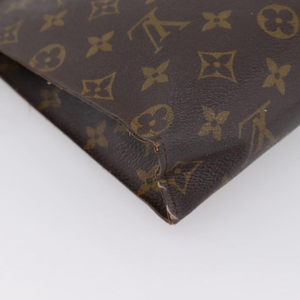 LOUIS VUITTON Monogram Poche Toilette 26 Pouch M47542 LV Auth 203477