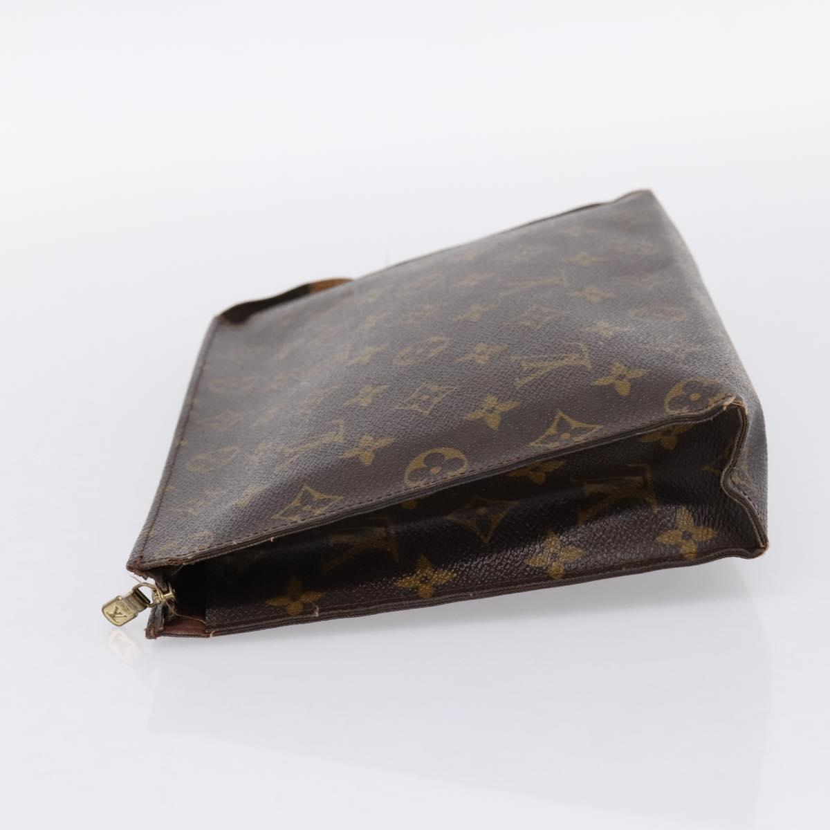 LOUIS VUITTON Monogram Poche Toilette 26 Pouch M47542 LV Auth 203477