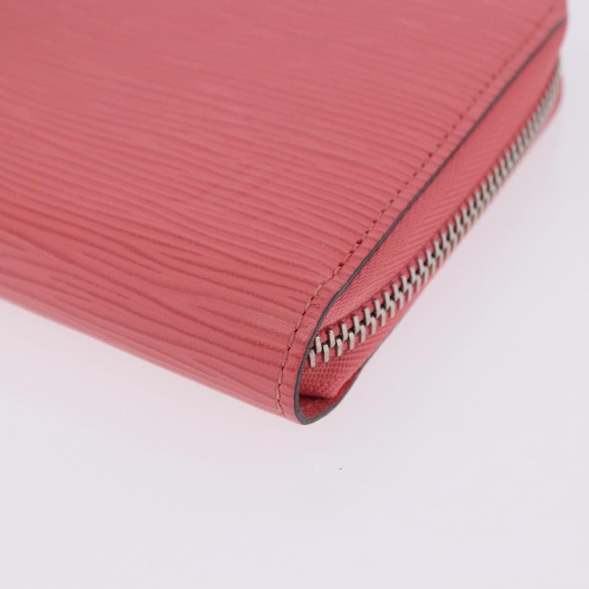 LOUIS VUITTON Epi Zippy Wallet Long Wallet Pink Coraille M60663 LV Auth 203487V