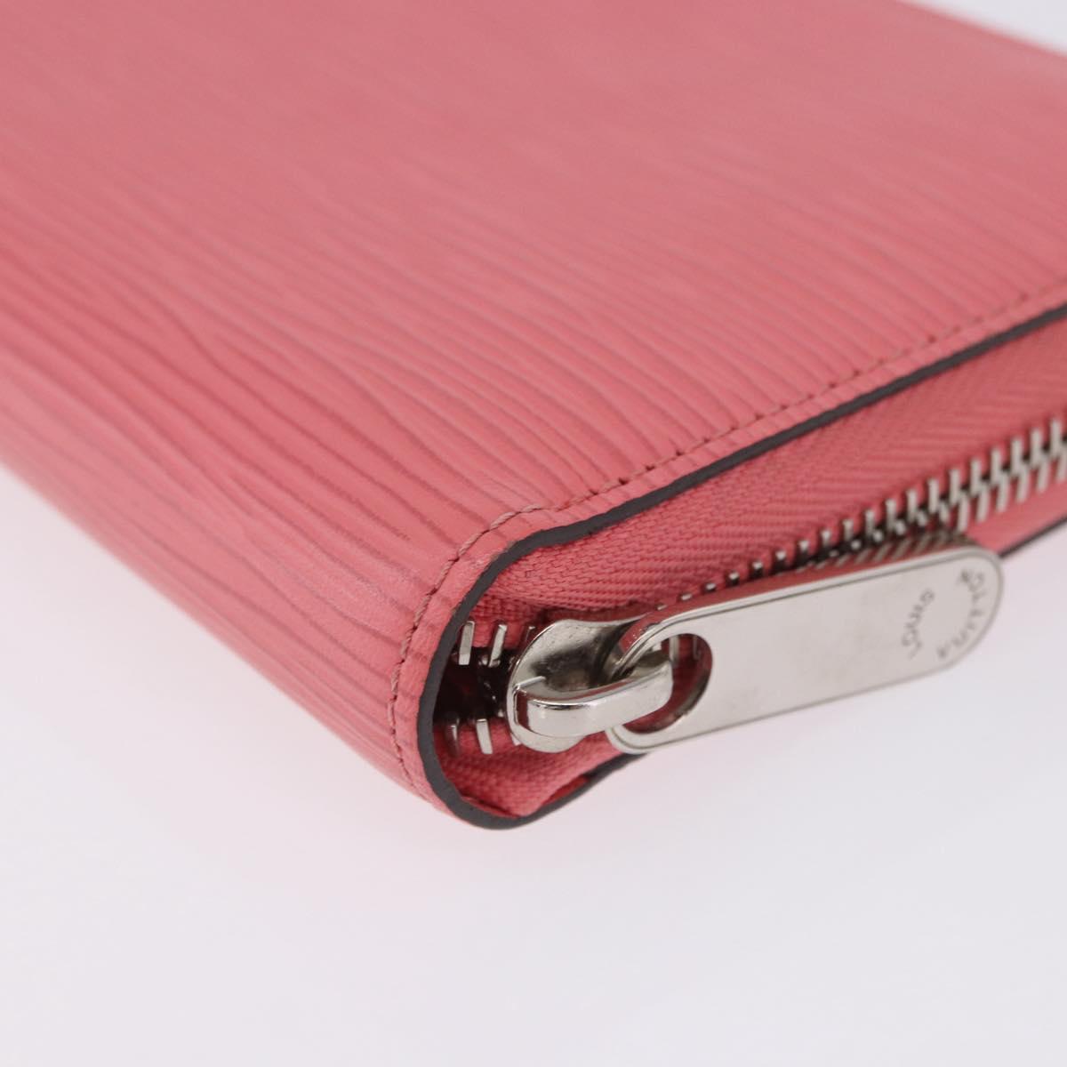 LOUIS VUITTON Epi Zippy Wallet Long Wallet Pink Coraille M60663 LV Auth 203487V