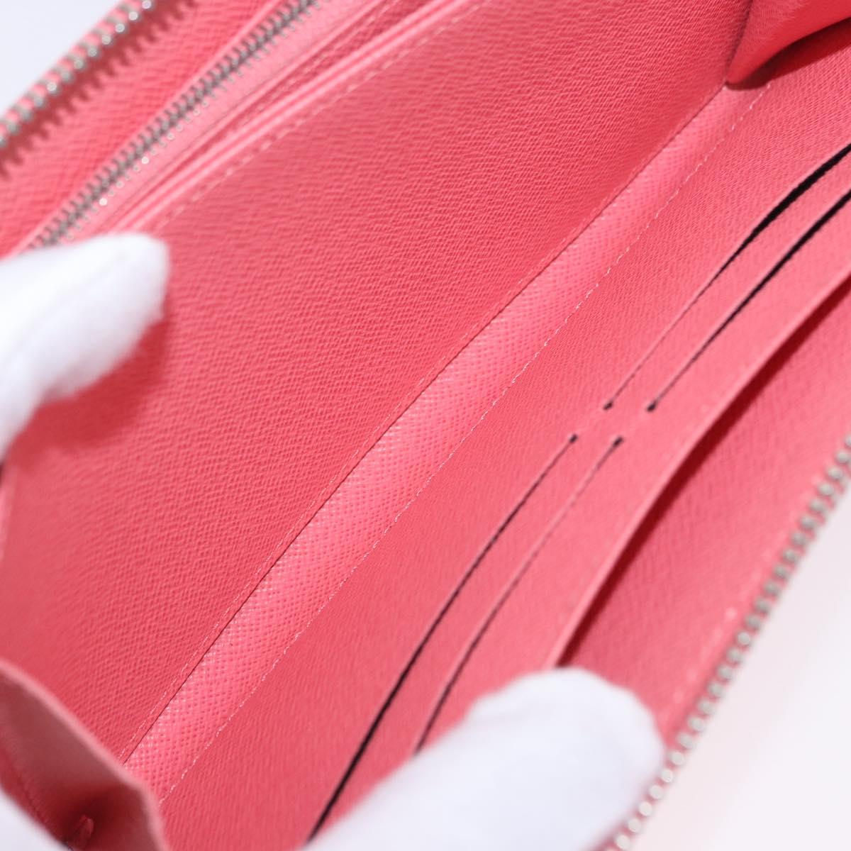LOUIS VUITTON Epi Zippy Wallet Long Wallet Pink Coraille M60663 LV Auth 203487V