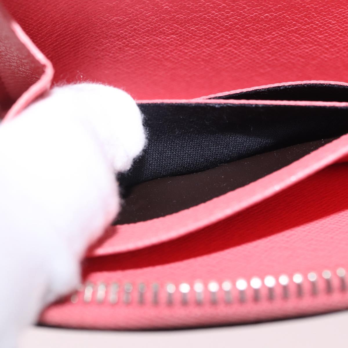 LOUIS VUITTON Epi Zippy Wallet Long Wallet Pink Coraille M60663 LV Auth 203487V