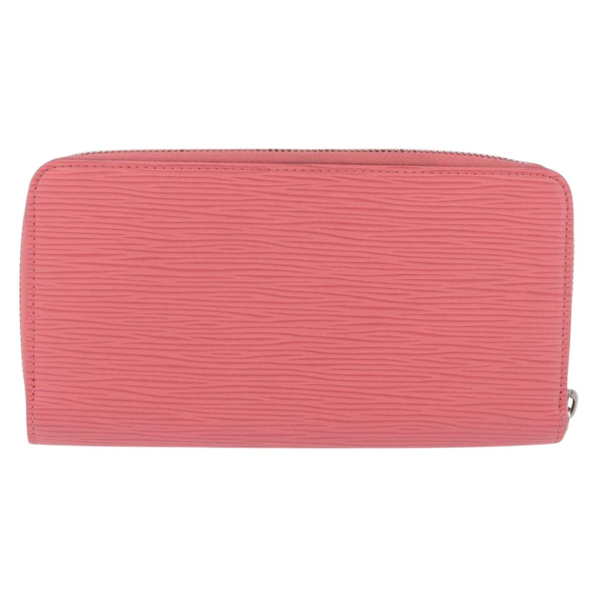 LOUIS VUITTON Epi Zippy Wallet Long Wallet Pink Coraille M60663 LV Auth 203487V