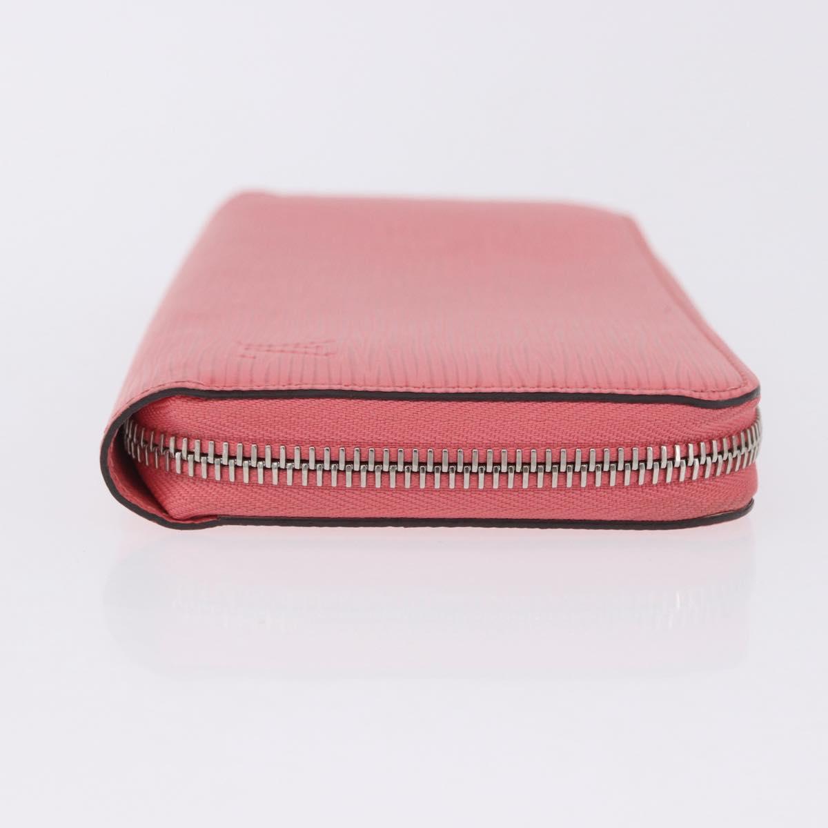 LOUIS VUITTON Epi Zippy Wallet Long Wallet Pink Coraille M60663 LV Auth 203487V