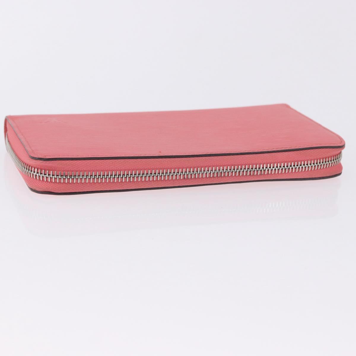 LOUIS VUITTON Epi Zippy Wallet Long Wallet Pink Coraille M60663 LV Auth 203487V