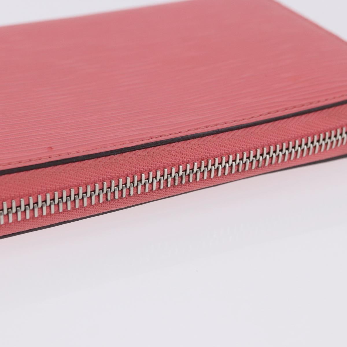 LOUIS VUITTON Epi Zippy Wallet Long Wallet Pink Coraille M60663 LV Auth 203487V