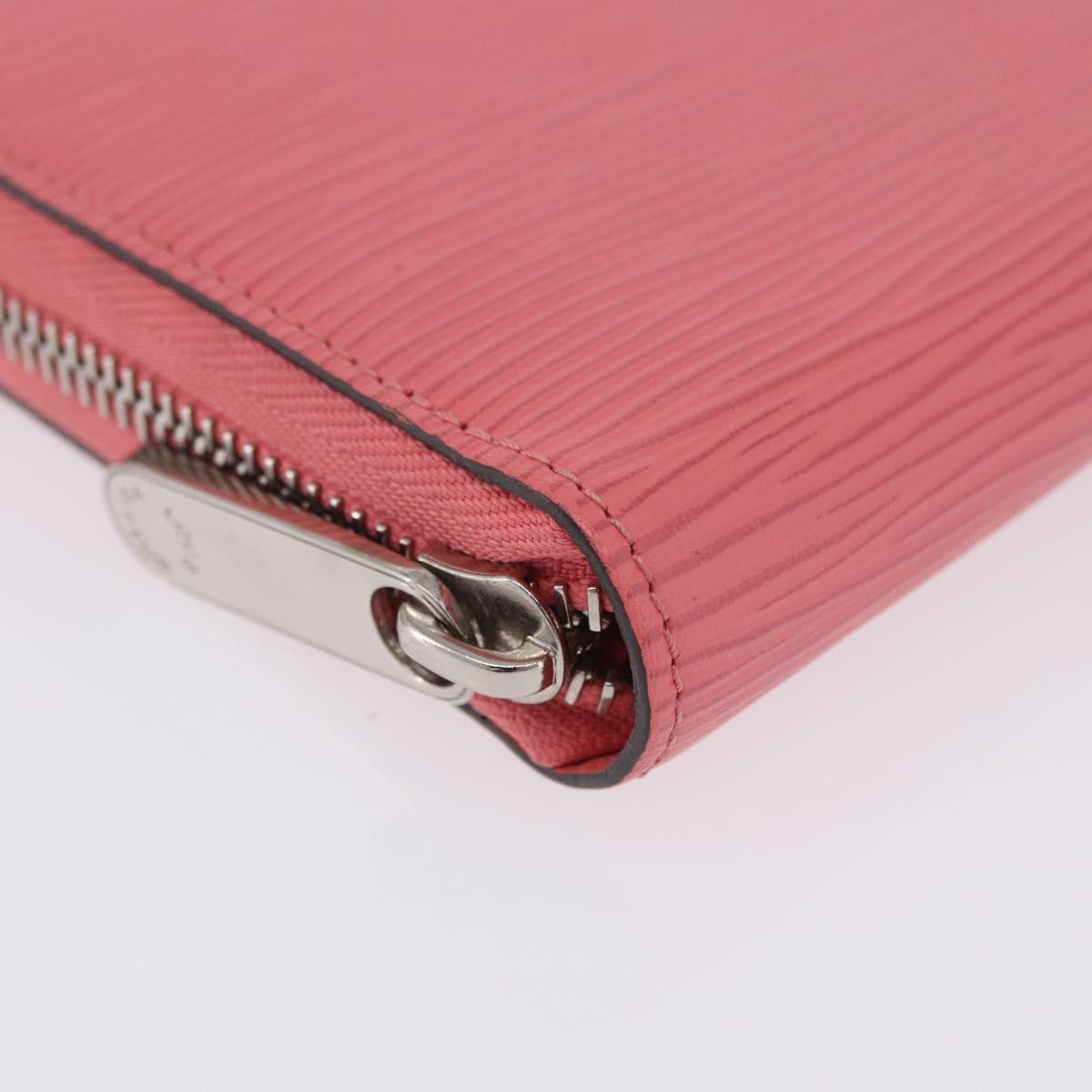 LOUIS VUITTON Epi Zippy Wallet Long Wallet Pink Coraille M60663 LV Auth 203487V