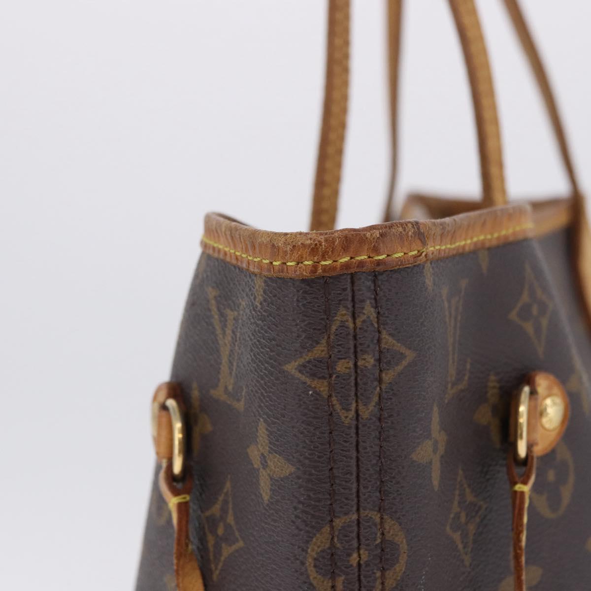 LOUIS VUITTON Monogram Neverfull MM Tote Bag M40156 LV Auth 203490