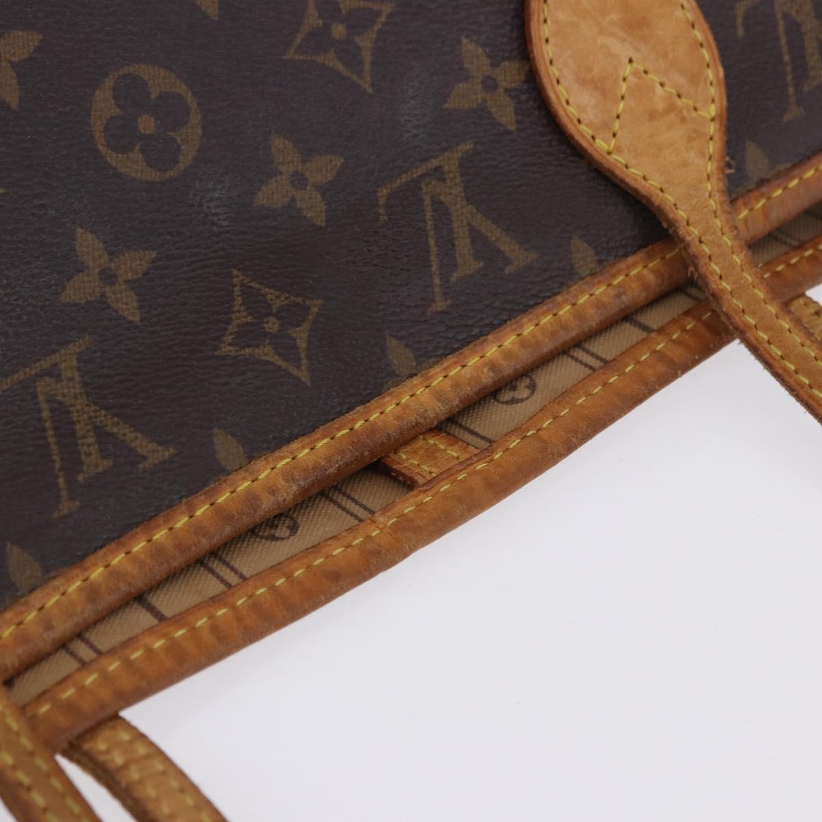 LOUIS VUITTON Monogram Neverfull MM Tote Bag M40156 LV Auth 203490