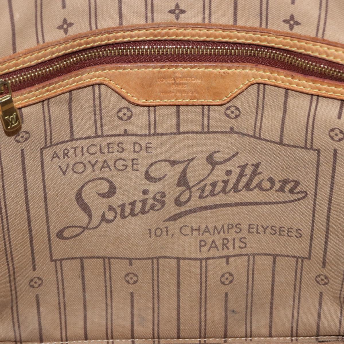 LOUIS VUITTON Monogram Neverfull MM Tote Bag M40156 LV Auth 203490