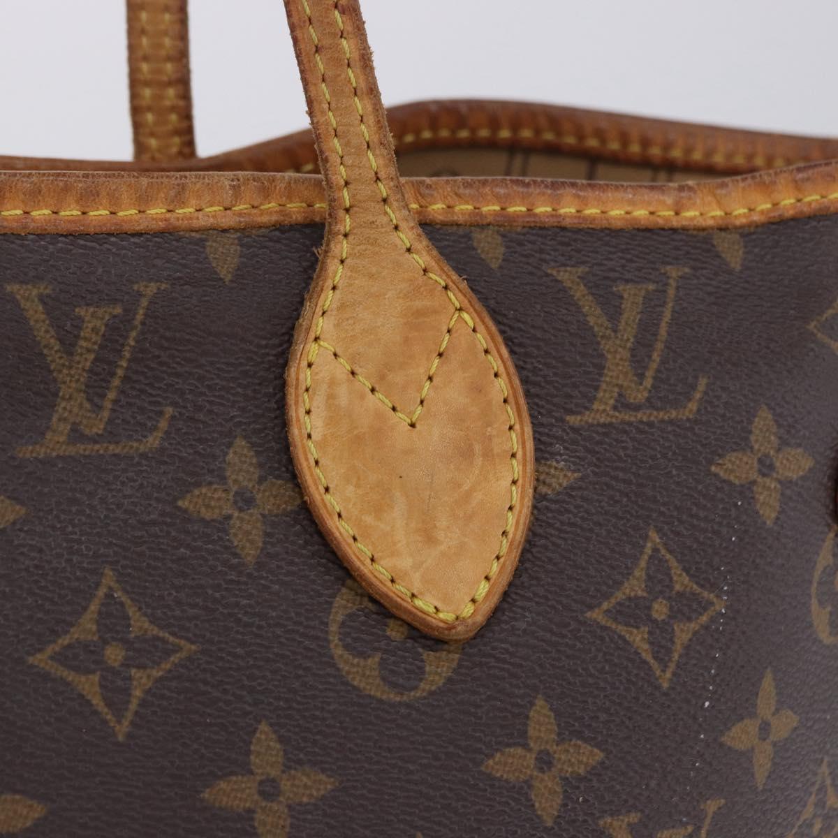 LOUIS VUITTON Monogram Neverfull MM Tote Bag M40156 LV Auth 203490