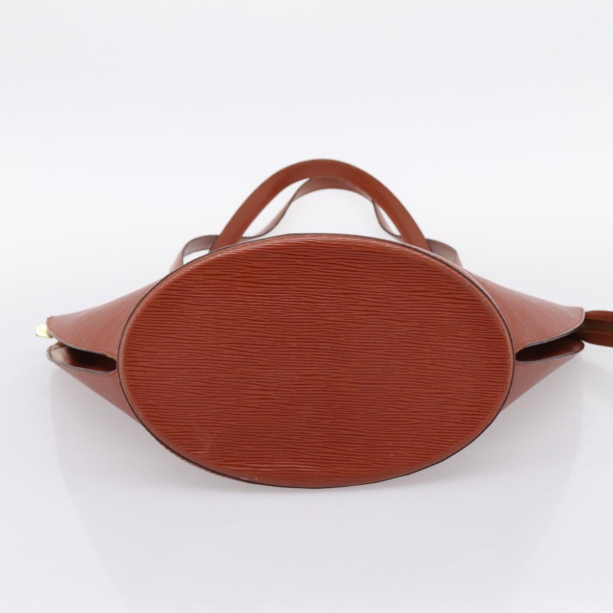 LOUIS VUITTON Epi Saint Jacques Shopping Shoulder Bag Brown M52263 Auth 203493