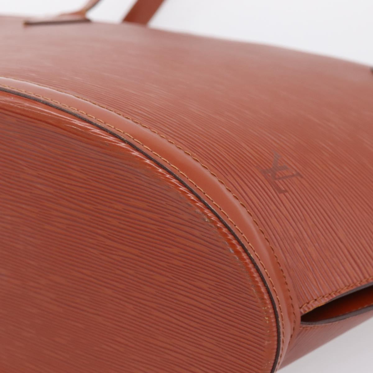 LOUIS VUITTON Epi Saint Jacques Shopping Shoulder Bag Brown M52263 Auth 203493