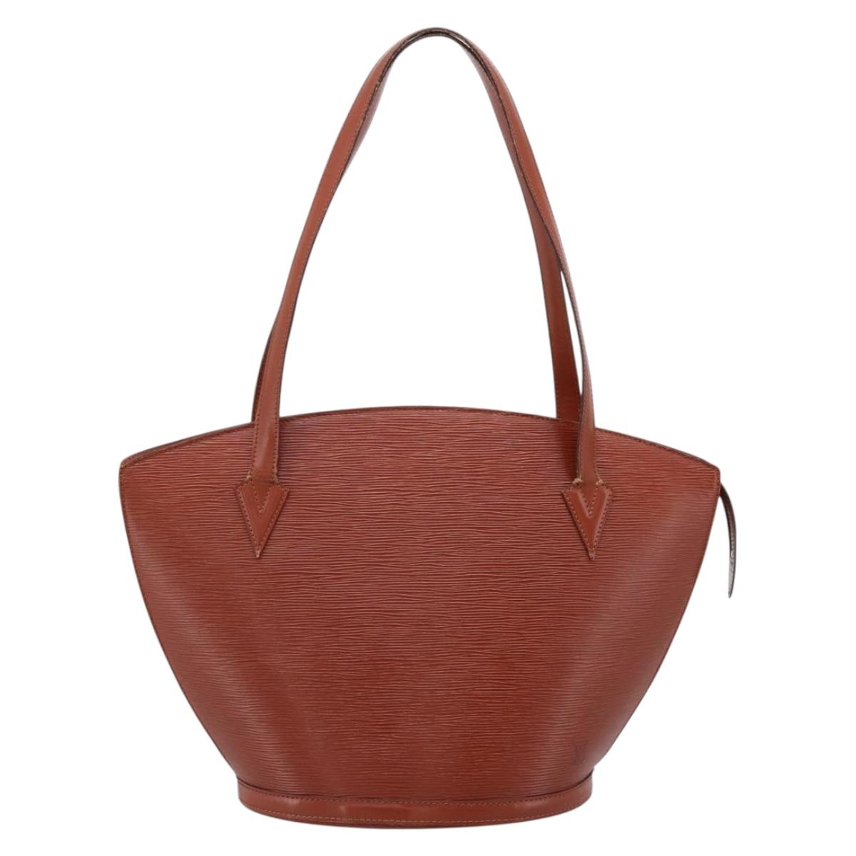 LOUIS VUITTON Epi Saint Jacques Shopping Shoulder Bag Brown M52263 Auth 203493
