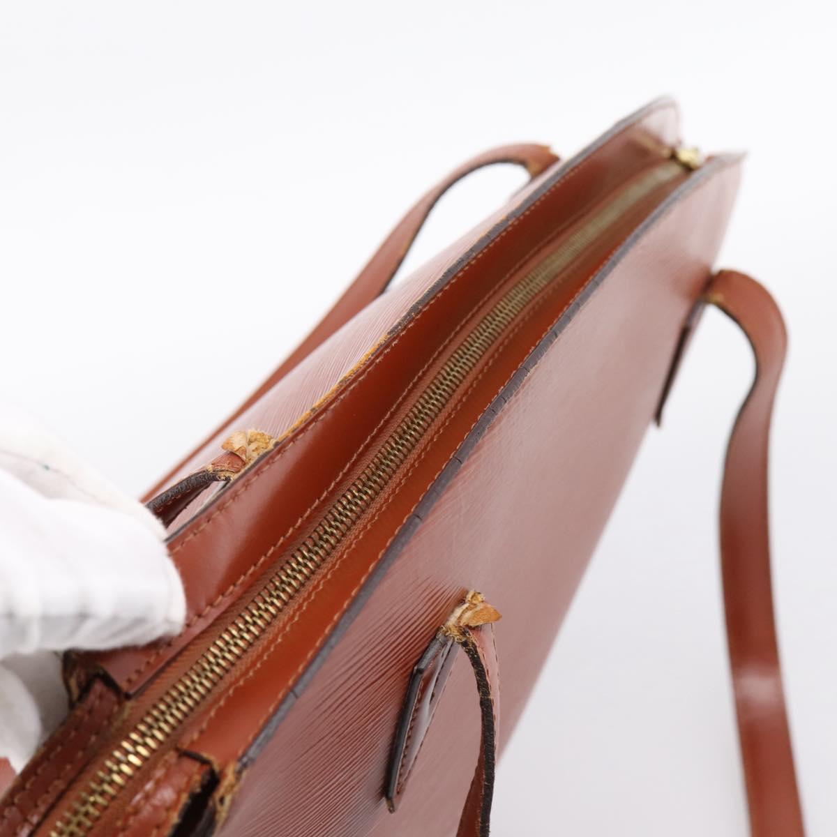 LOUIS VUITTON Epi Saint Jacques Shopping Shoulder Bag Brown M52263 Auth 203493