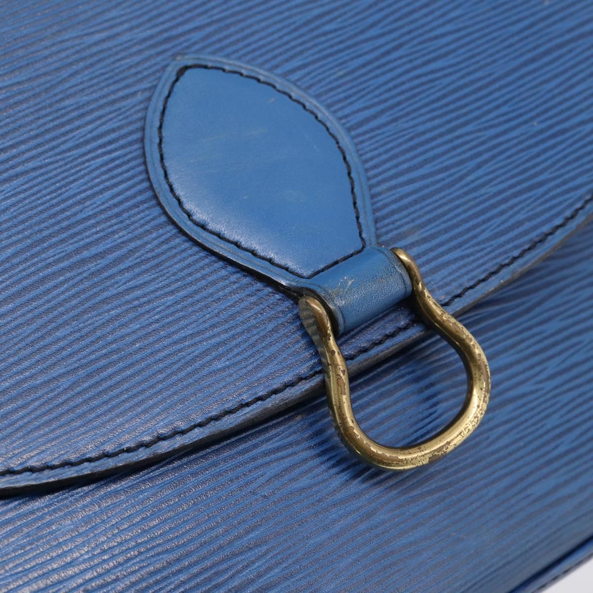 LOUIS VUITTON Epi Saint Cloud GM Shoulder Bag Blue M52195 LV Auth 203495