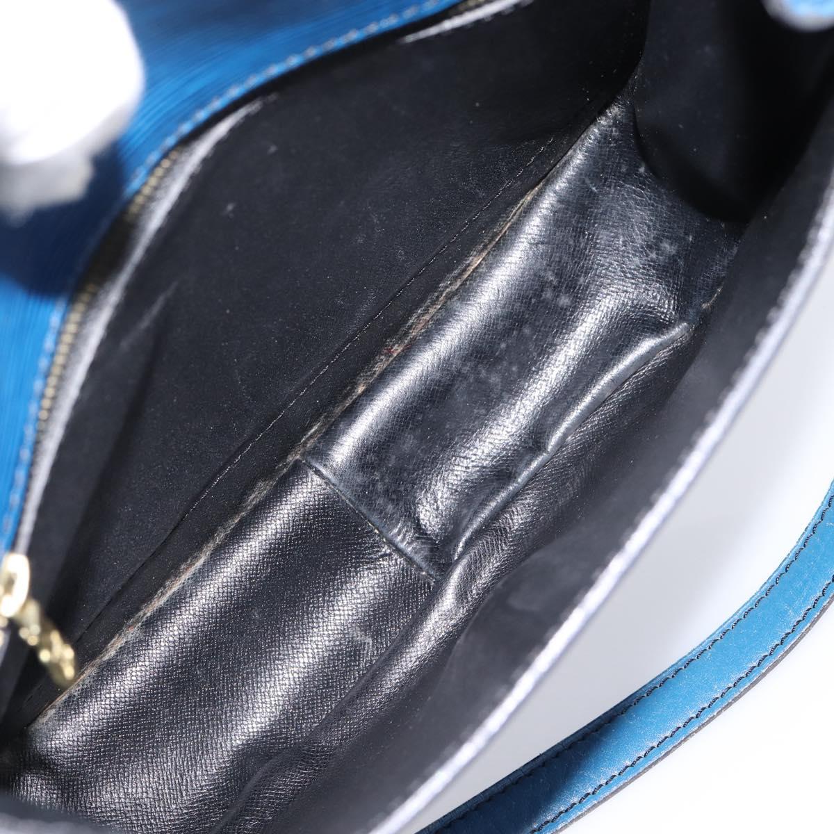 LOUIS VUITTON Epi Saint Cloud GM Shoulder Bag Blue M52195 LV Auth 203495
