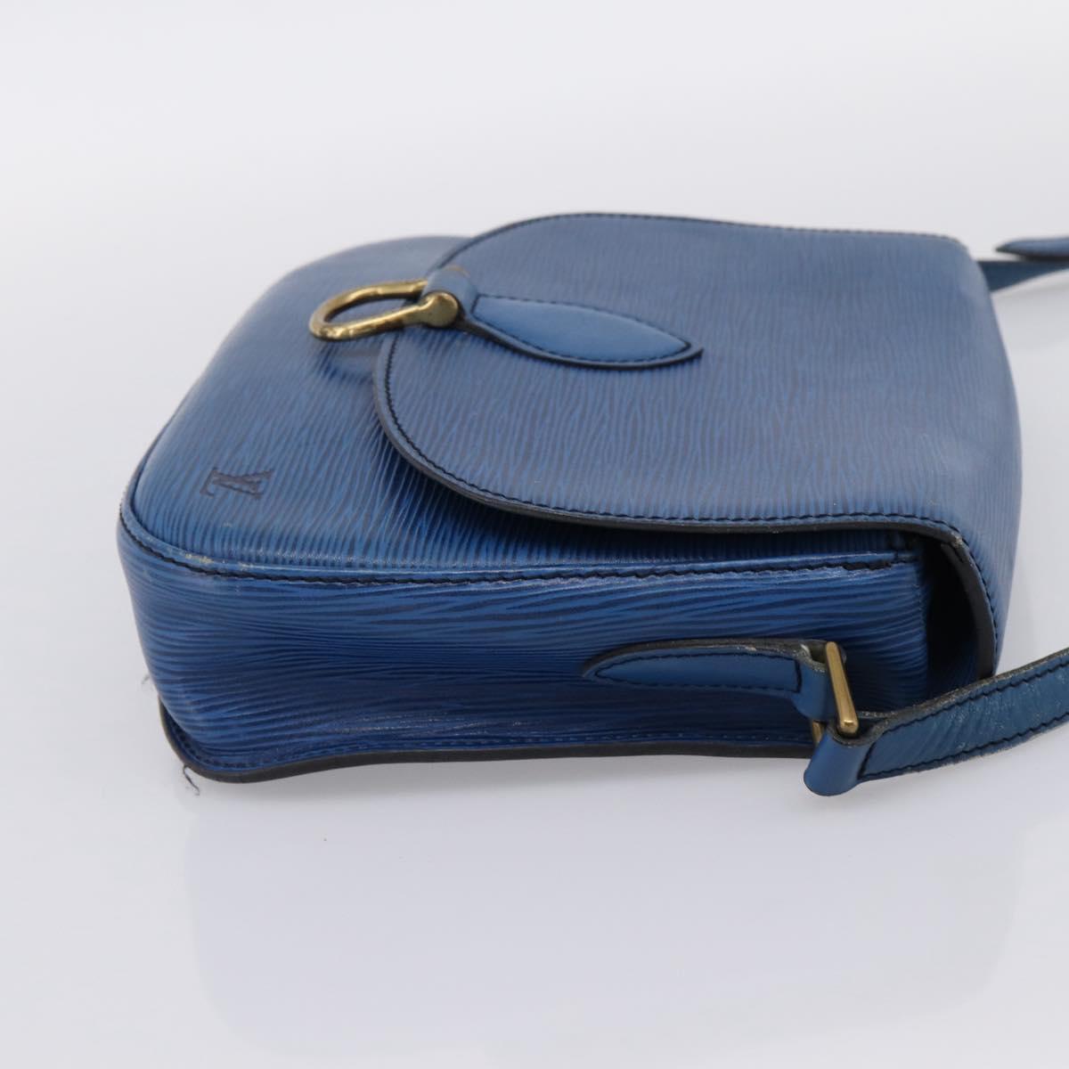 LOUIS VUITTON Epi Saint Cloud GM Shoulder Bag Blue M52195 LV Auth 203495