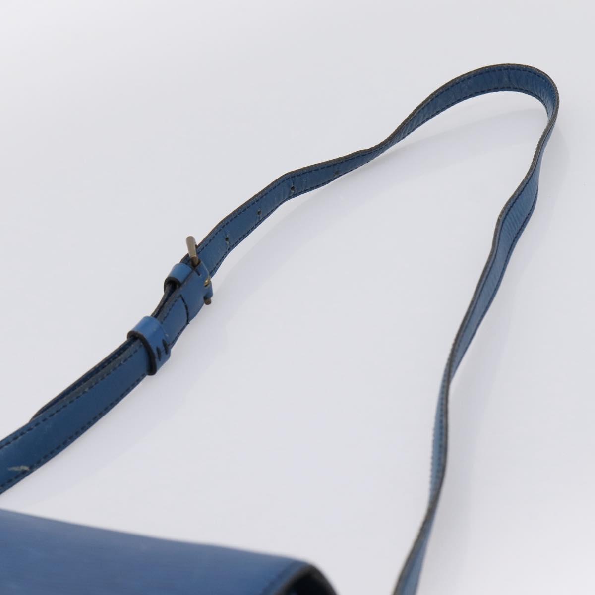 LOUIS VUITTON Epi Saint Cloud GM Shoulder Bag Blue M52195 LV Auth 203495