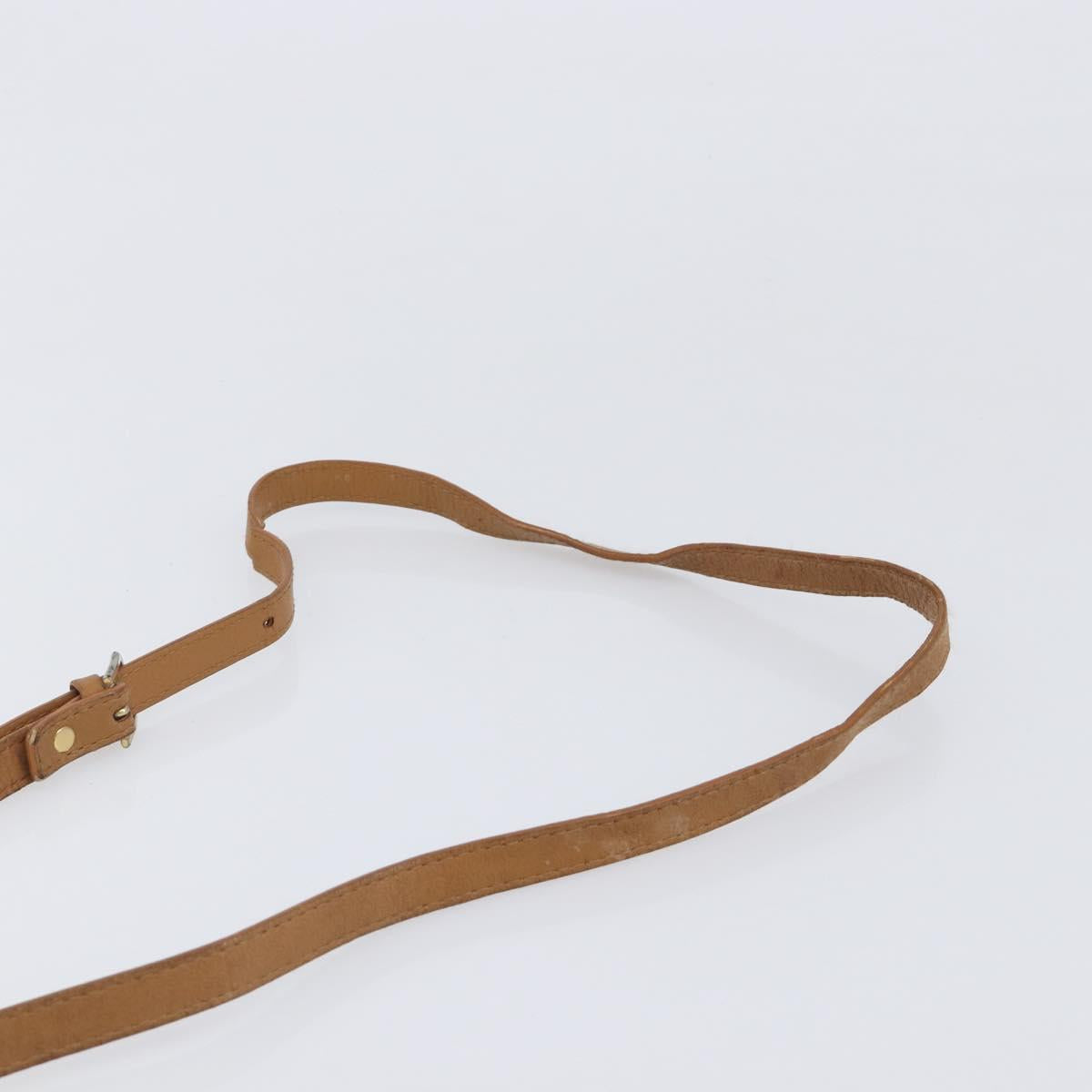SAINT LAURENT Shoulder Bag PVC Canvas Black Gold Auth 203496