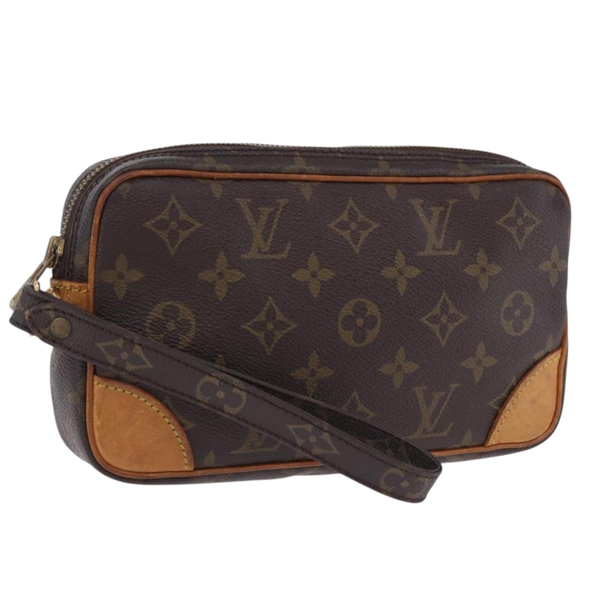 LOUIS VUITTON Monogram Marly Dragonne PM Clutch Bag M51827 LV Auth 203498A