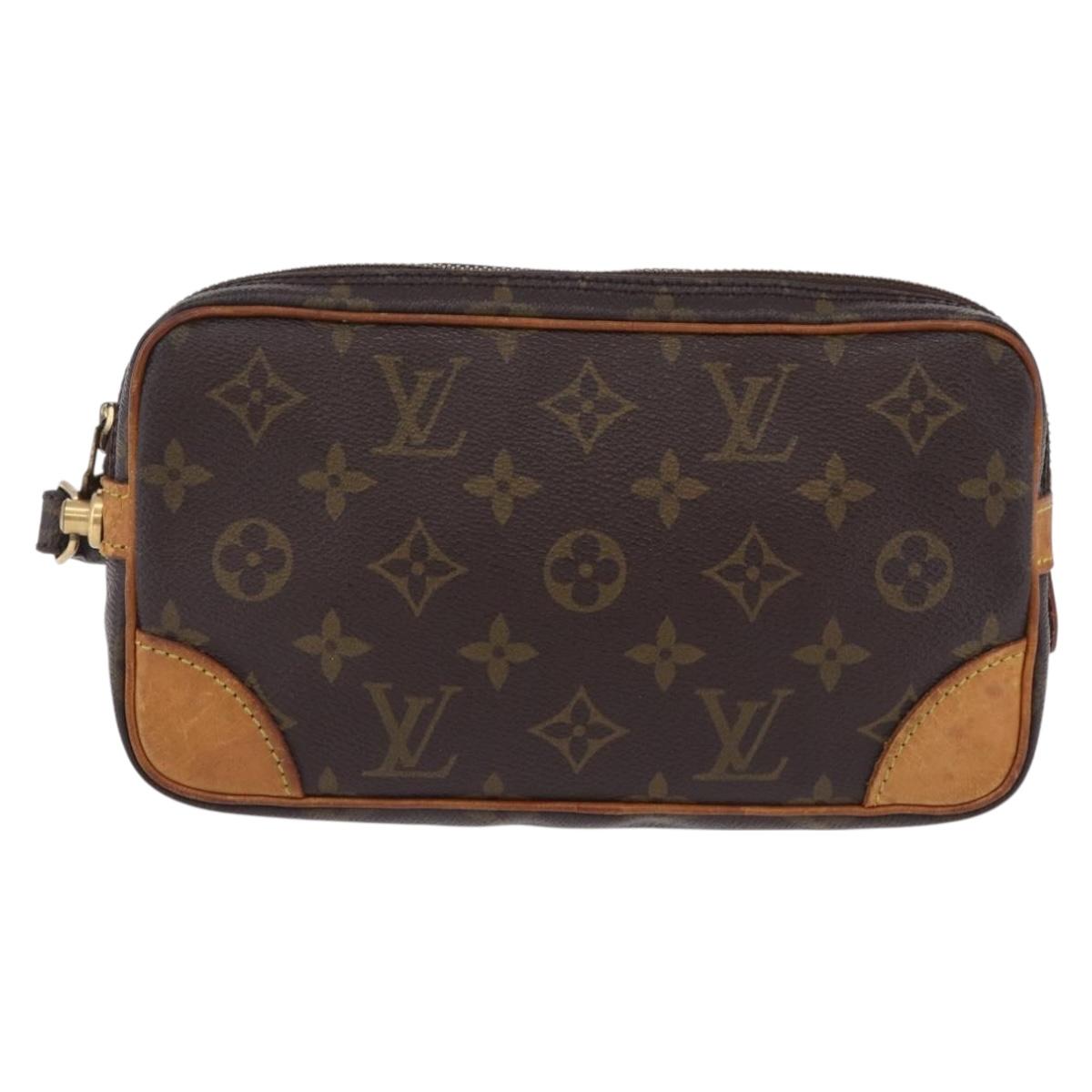 LOUIS VUITTON Monogram Marly Dragonne PM Clutch Bag M51827 LV Auth 203498A