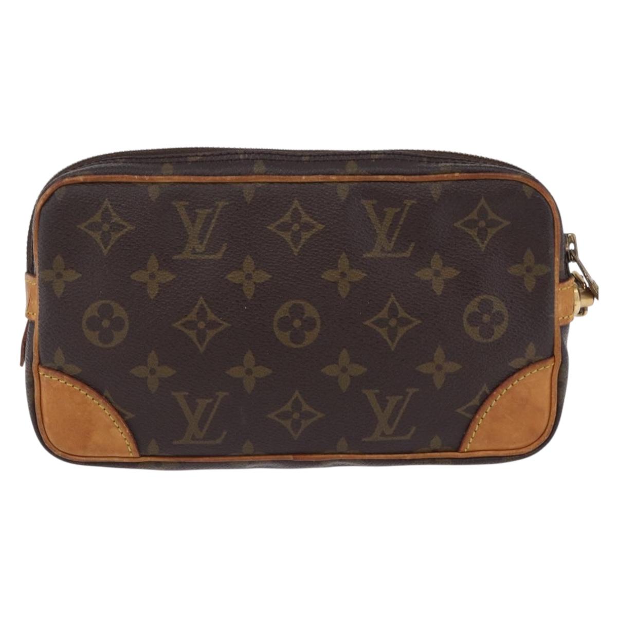 LOUIS VUITTON Monogram Marly Dragonne PM Clutch Bag M51827 LV Auth 203498A