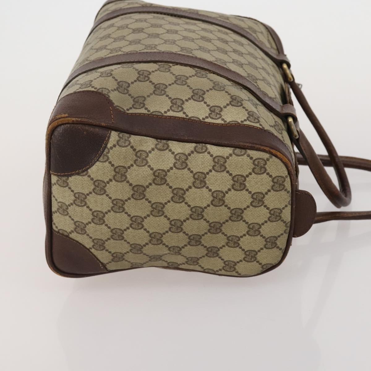 GUCCI GG Supreme Sherry Line Bag PVC Suede 3 Set Beige Black Navy Auth 203591