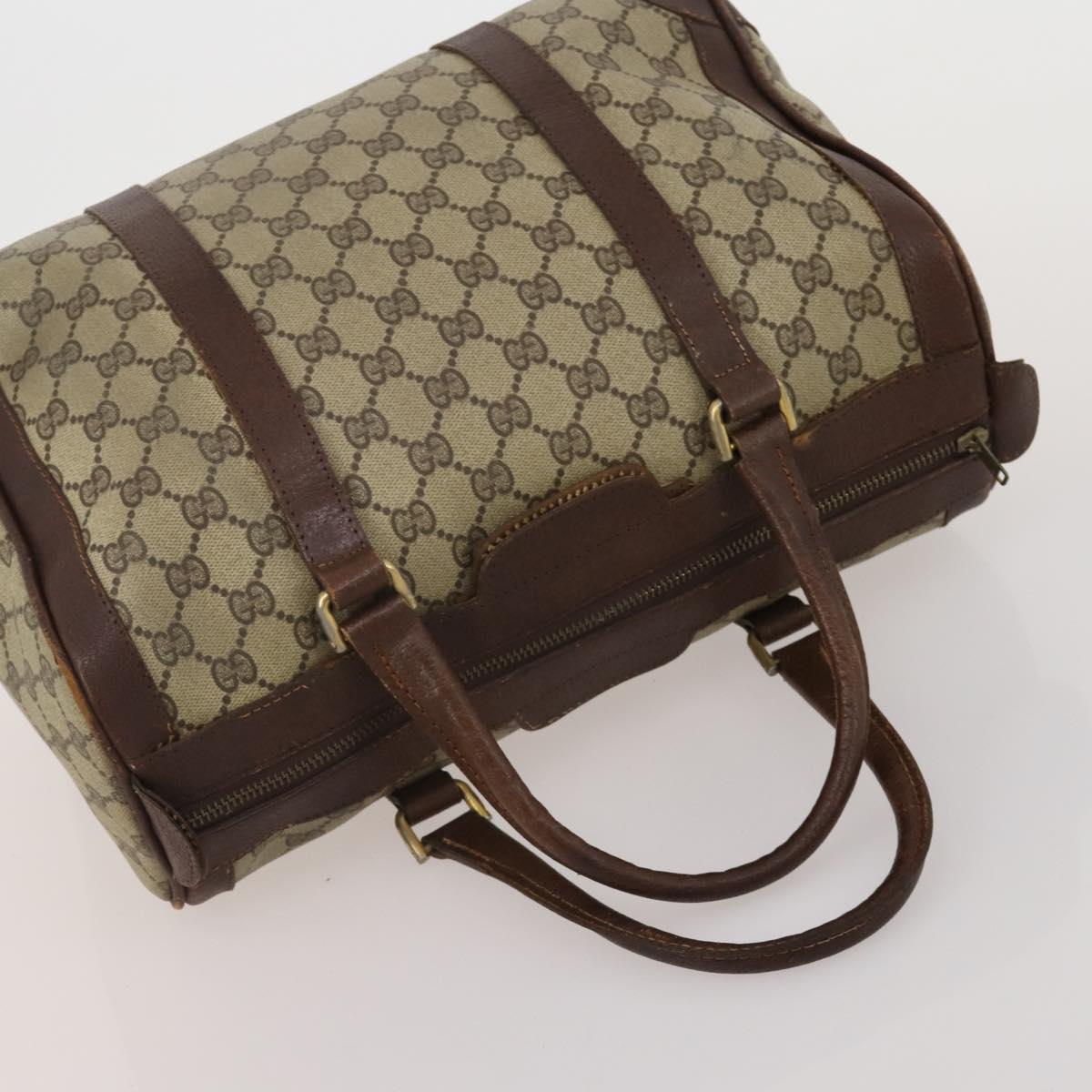 GUCCI GG Supreme Sherry Line Bag PVC Suede 3 Set Beige Black Navy Auth 203591