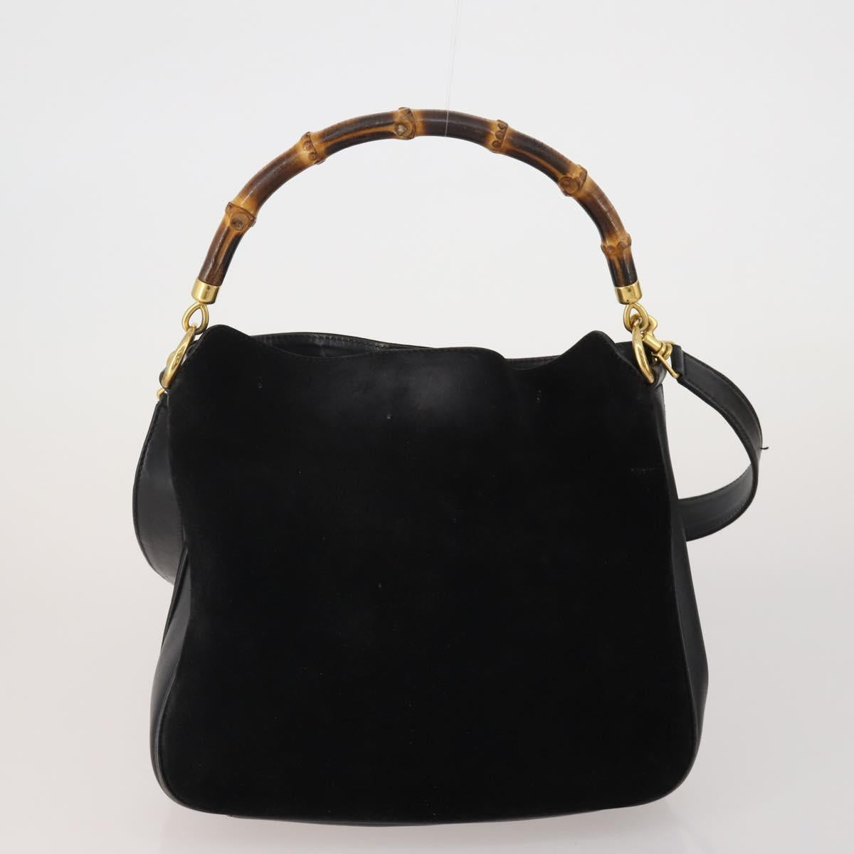GUCCI GG Supreme Sherry Line Bag PVC Suede 3 Set Beige Black Navy Auth 203591
