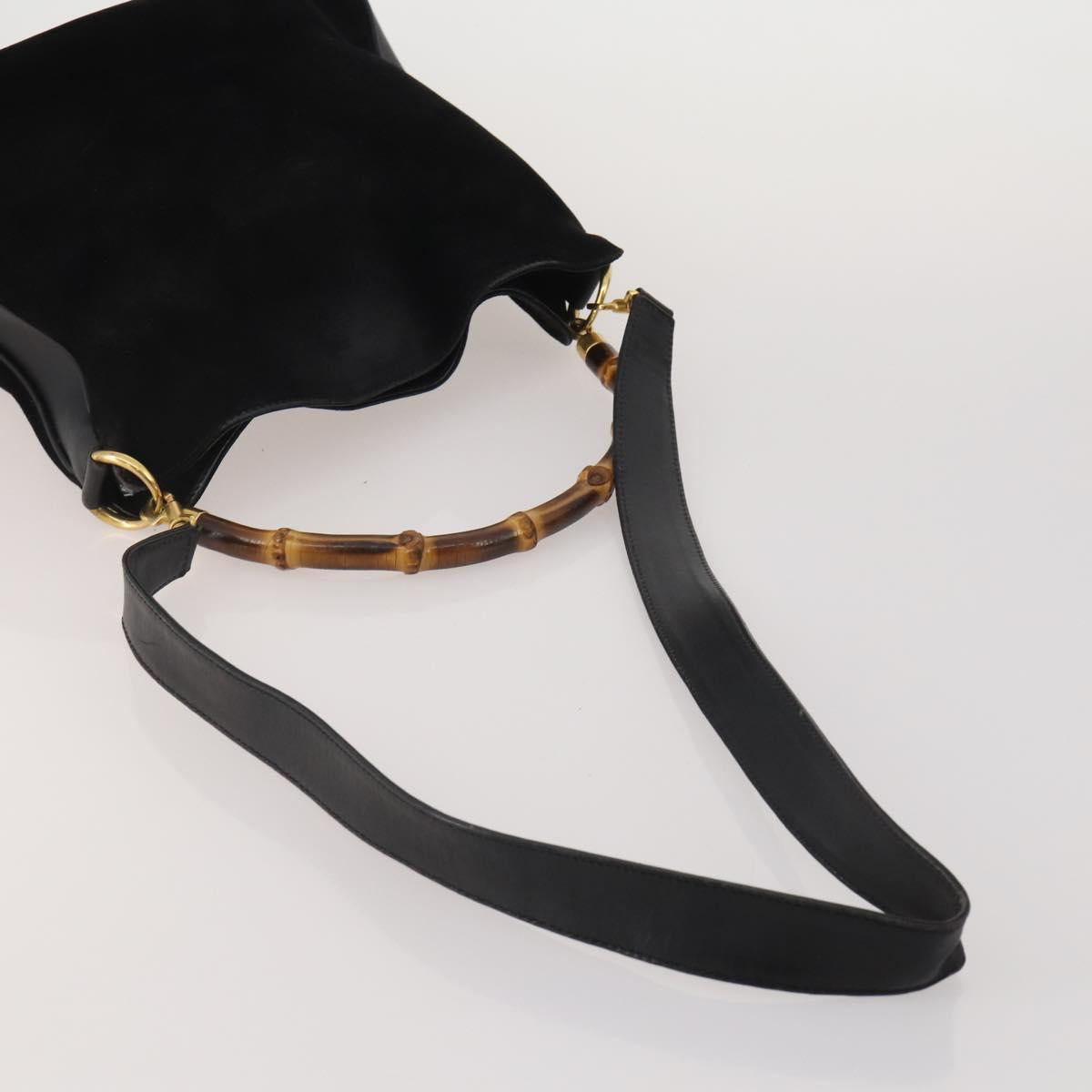 GUCCI GG Supreme Sherry Line Bag PVC Suede 3 Set Beige Black Navy Auth 203591