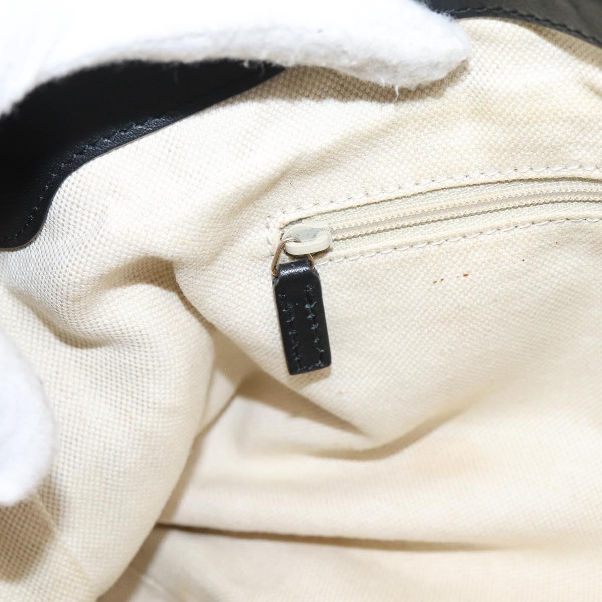 GUCCI GG Canvas Sukey Hand Bag 2way Black Gold 247902 Auth 203601A