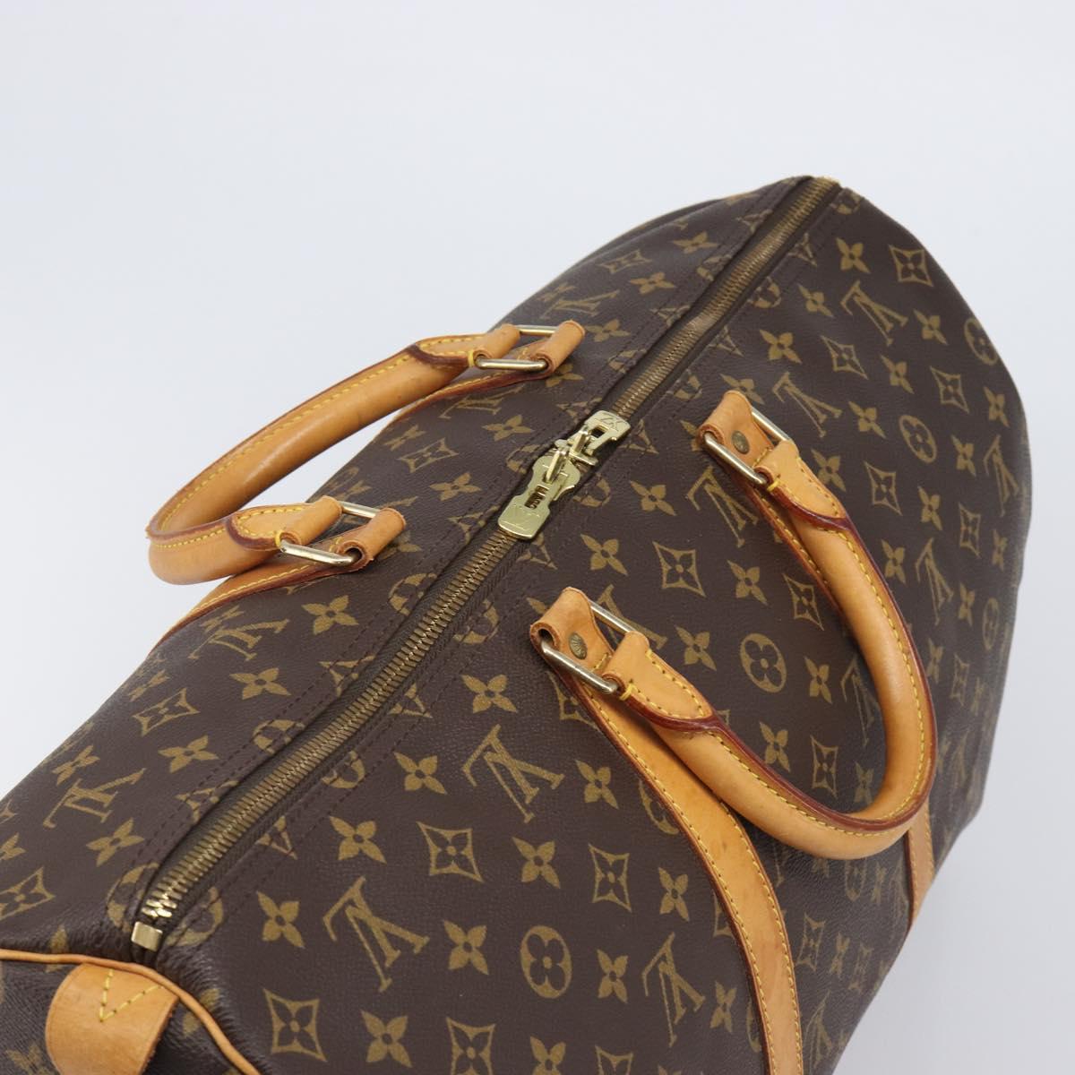 LOUIS VUITTON Monogram Keepall 50 Boston Bag M41426 LV Auth 203604
