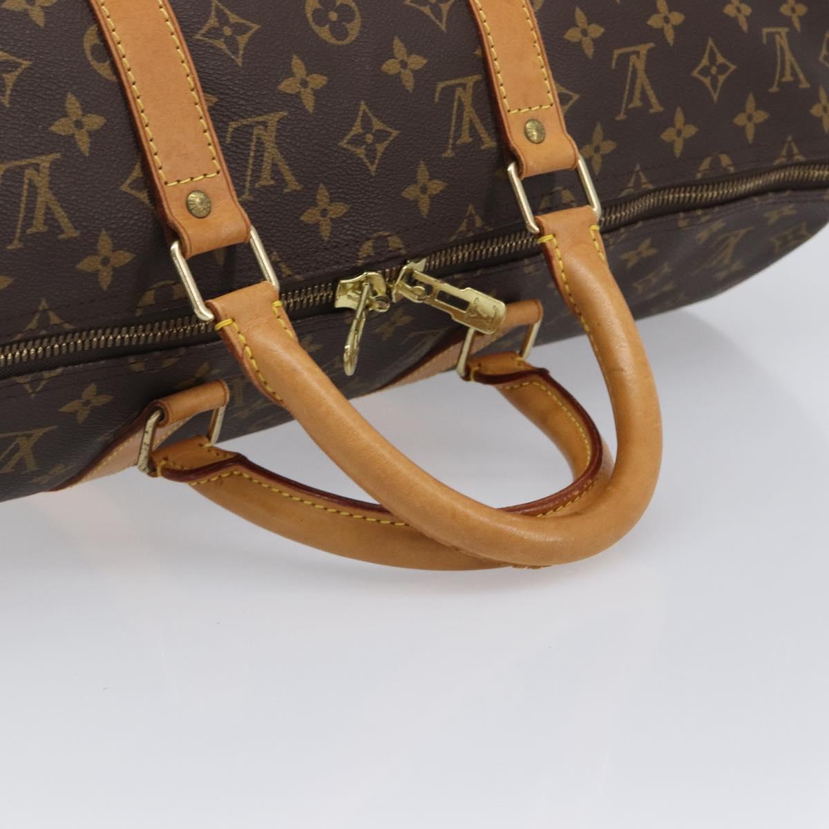 LOUIS VUITTON Monogram Keepall 50 Boston Bag M41426 LV Auth 203604