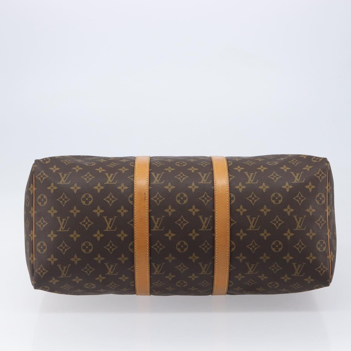 LOUIS VUITTON Monogram Keepall 50 Boston Bag M41426 LV Auth 203604