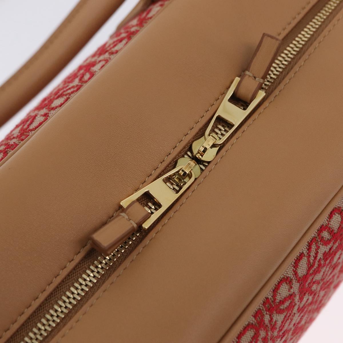 LOEWE Amazona 28 Hand Bag Canvas 2way Beige Gold Auth 203608SAM